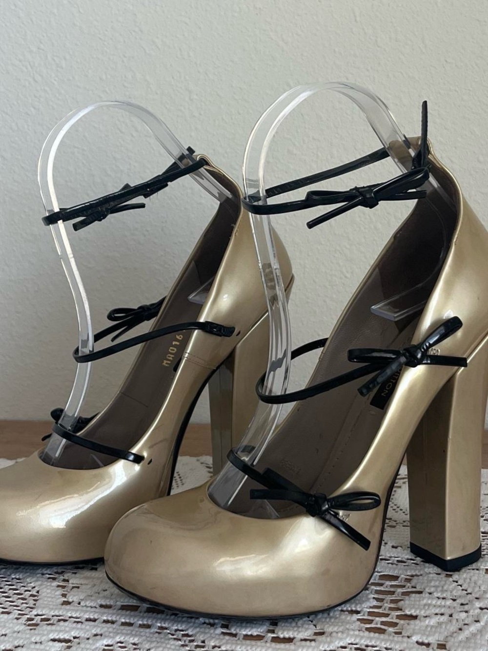 Louis Vuitton runway fetish pumps
